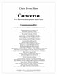 Concerto for Baritone Saxophone with Piano P.O.D. cover
